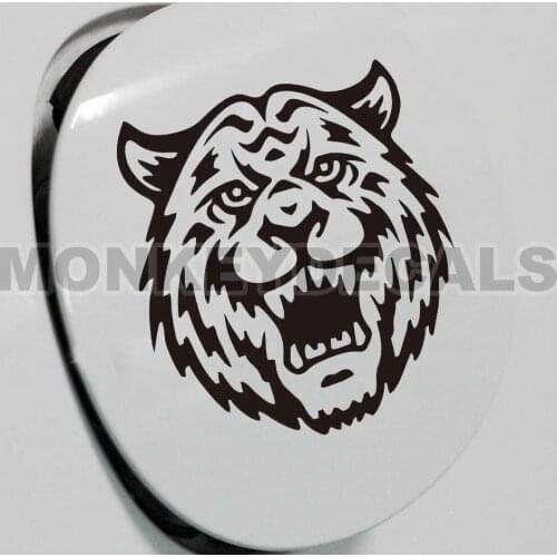 Car decal animals roaring howling tiger RT03 12 x 12 cm car motorcycle truck ebike reflective waterproof vinyl stickers