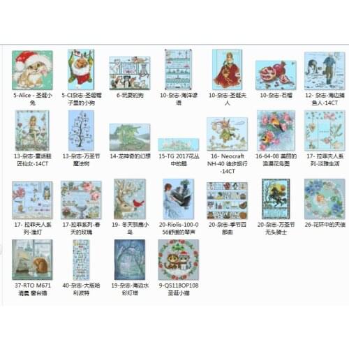 Sky blue styles 1 Counted Cross Stitch 11CT 14CT 18CT 25CT 28CT Cross Stitch Kits Embroidery Needlework Sets
