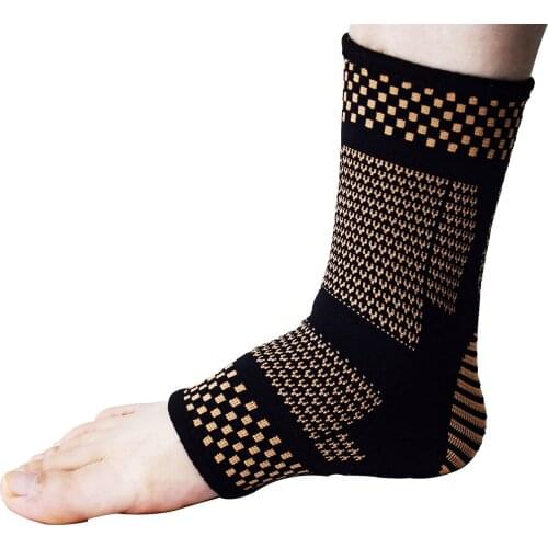 Ankle Support Pressure Breathable Nylon Copper Fiber Knitted Sports Protective Ankle Protector QW