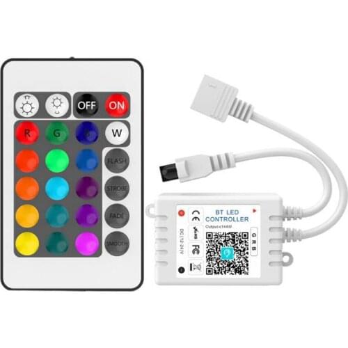 24key remote APP 4.0 RGB Controller DC 5V 12V 24V Bluetooth-compatible WiFi Dimmer For Led Strip 3528 5050 Tape TV Backlight