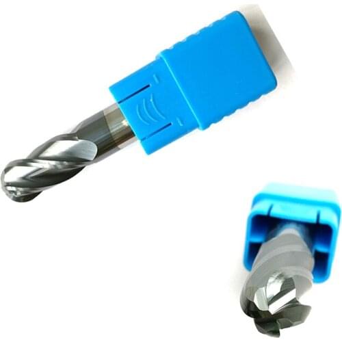 Radius=5MM*20*D10*75 4 Flutes hrc55 Ball nose End Mill solid carbide CNC router bits tools Milling cutter