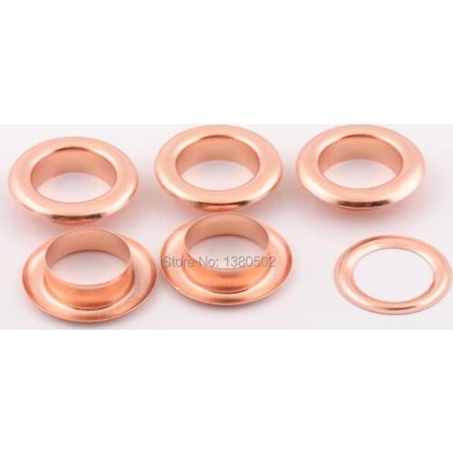 100pcs/lot rose gold color eyelets with washer 22mm garment Accessories belt