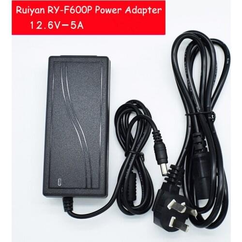 Ruiyan RY-F600P RY-F600 RY-F600H Optical Fiber Fusion Splicer Power Adapter AC/DC Charger Adaptor 12.6V 5A Made in China