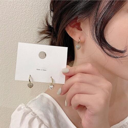 Earrings for Women 2020 New Pearl Fashion Asymmetric Simple Earrings Jewelry Wholesale