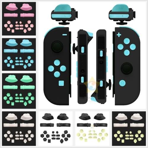 Pink Green Replacement ABXY Direction Keys SR SL L R ZR ZL Trigger Full Set Buttons for Nintendo Switch JoyCons Dropshipping