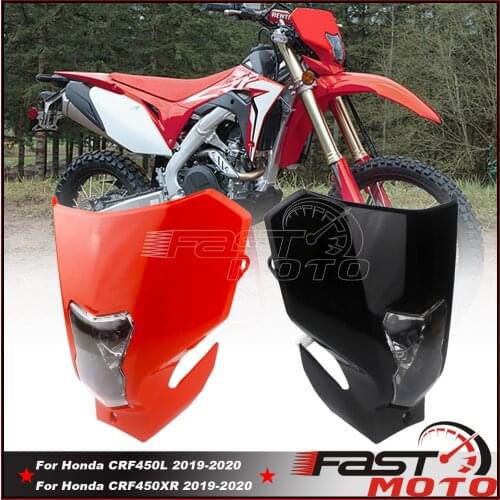 LED CRF Headlight Supermoto Redmoto Daytime Running Light Front Lamp Mask Fairing for Honda CRF CR 125 250 450 110 R X RX L