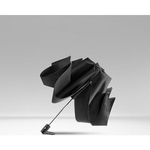 Windproof Fully Automatic Umbrella Rain Women Strong Wind Resistant Men Umbrella 3 Fold Quality Stand Business Umbrella