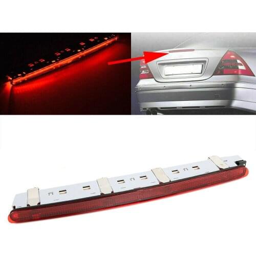 Rear LED High Mount Third 3rd Tail Brake Light Stop Lamp for For Benz 4 Door C-Class W203 Sedan & AMG models 2000-2007