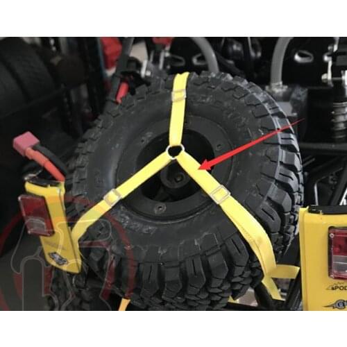 Spare Wheels/TIRES JKMAX UDR LINE Cable tie for1/10 RC JK JEEP ROCK 4X4 WRANGLER CRAWLER TRUCK Capo d90 d110 scx10 axial RC8WD