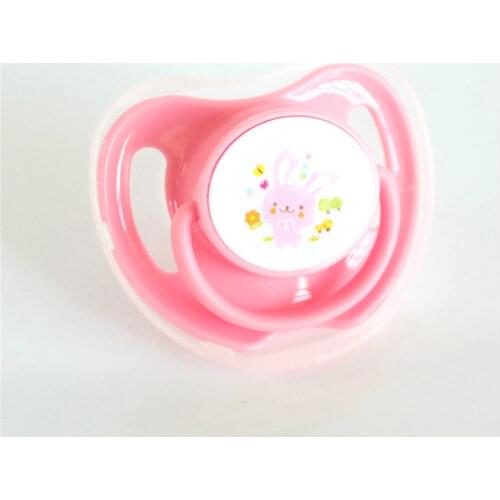 1@#1Pcs Food Grade Silicone Cute Baby Round and Flat Nipples Pacifiers Orthodontics Pacifiers Baby Cotton Animals Printing Safe