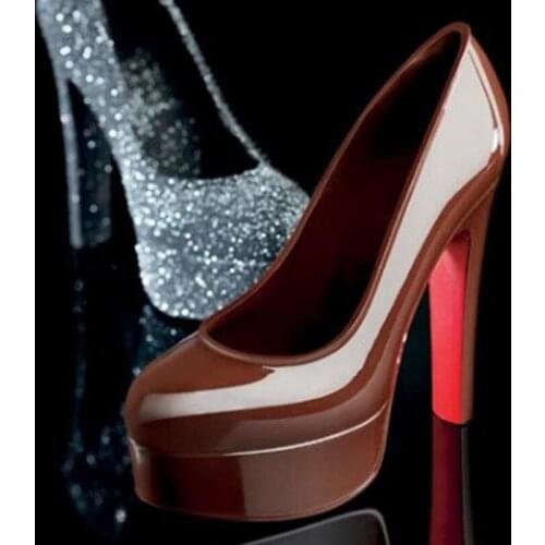 1Pcs 3D Woman High Heel Shoe Chocolate Fondant Cake Mold DIY Pastry Baking Decor Tool