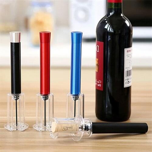 1Pcs Red Wine Opener Air Pressure Cork Popper Bottle Pump Corkscrew Cork Out Tool Kitchen Dining Bar Supplies