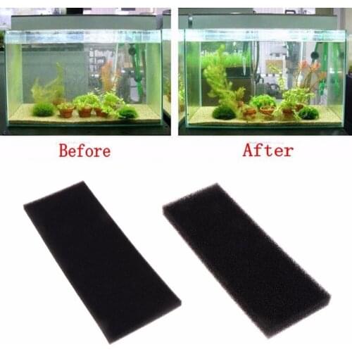 2Pcs Aquarium Biochemical Cotton Filter Foam Fish Tank Sponge Filtration Pad New