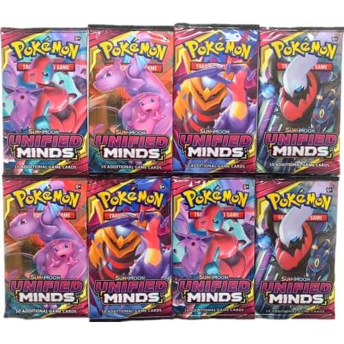 20/Pcs Pokemon Kaarten Zon & Maan Gx Team Up Unbroken Bond Unified Minds Evolutions Booster Box Collectible trading Cards