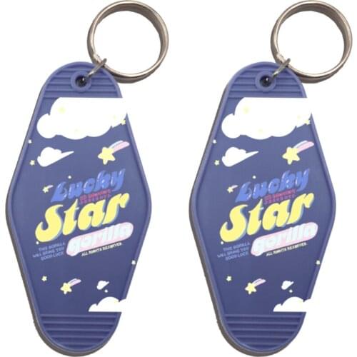 30Pcs ABS Photo Custom Printed Hotel 3D Letters Blank Epoxy Acrylic Keychain