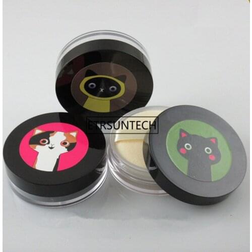 8g 10g Cartoon Empty Loose Powder Box Jar Cosmetic Powder Packing Container Powder Makeup Powder Box F20171715