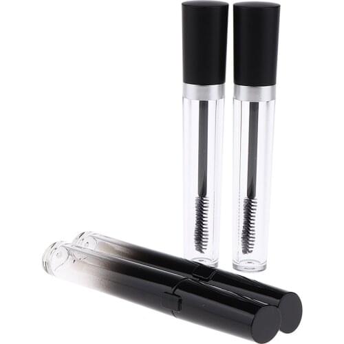 8Pcs Empty Eyelashes Mascara Tubes Funnel Lip Gloss Bottles w/Wand DIY Vials