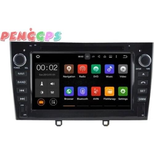 Android 8.0 7.1 Car Radio DVD Player GPS Navigation For Peugeot 308 2007-2013 308SW 408 2011-2017 Car Stereo Multimedia Headunit