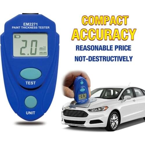 New Upgrated EM2271 EM2271A Digital Mini Automobile Thickness Gauge Car Paint Tester Thickness Coating Meter Car Measure Tools