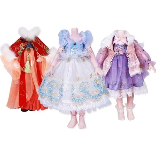 DBS Suitable for 1/6 BJD 28cm height girls joint body clothes ICY,SD girl gift Toy
