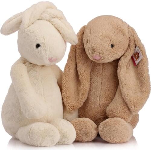 Kids Cute Plush Stuffed Animal Sleeping Toys Rabbit Doll Soft Plush Pillow Toys Long Ears Bunny Appease Toy For Wedding Oranment