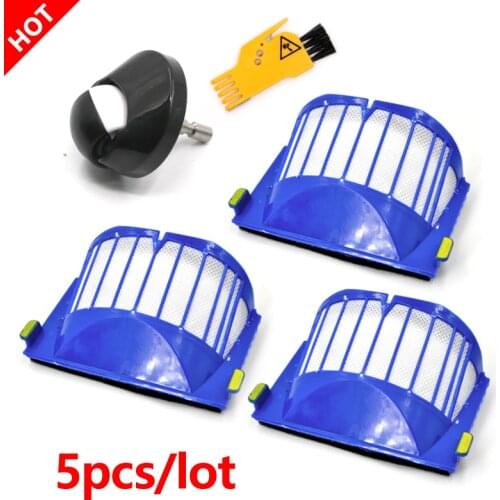 Front Castor Wheel HEPA Filter Spare Parts for iRobot Roomba 5/600 Series 528 552 564 595 610 615 620 625 630 650 660 670 Vacuum