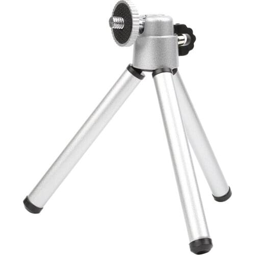 1PC Mini Flexible Tripod 2 Section Stand Holder for Projector Camera Aluminum Alloy Desktop Tripod for Mobile Phone