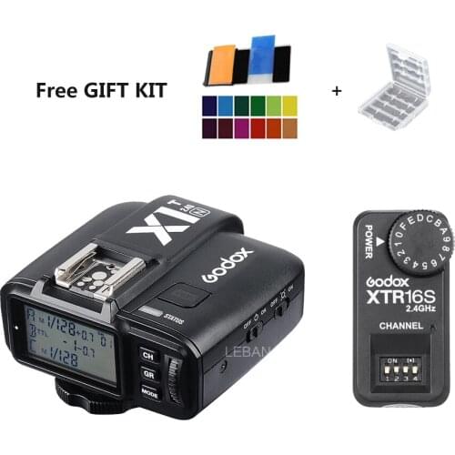 Godox XTR-16S Wireless 2.4G Power Control Flash Receivers + X1T-N Wireless Transmitter For Nikon V850 V860C V860N Flash