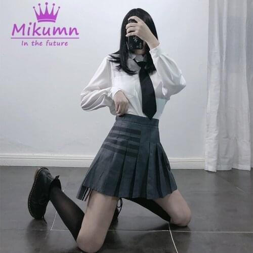 Harajuku Short Skirts Spring Summer Women Zipper High Waist Girl Pleated Skirt Sexy Mini Skirt Preppy Style School Uniforms