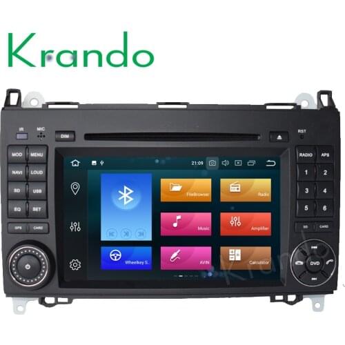 Krando Android 8.0 7'' car dvd radio for BENZ A-CLASS W169 2005-2012 gps navigation player Steering wheel control wifi