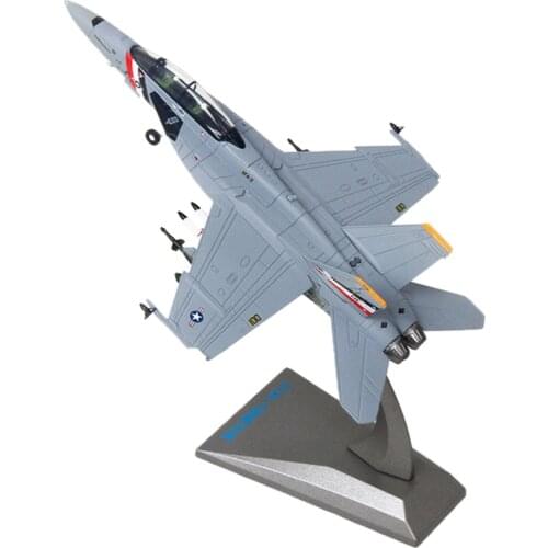 1/100 Simulation Alloy Diecast Fighter F18 Hornet Plane Aircraft Model Toys Airplane Model Display Stand for Home Tabletop Decor