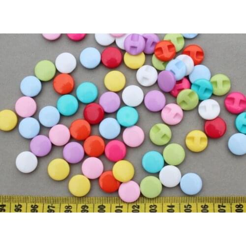 Set of 500pcs Resin Kawaii Children Candy shank Buttons 13mm mixed colors-LK0025