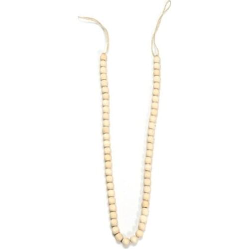 Newborn Photography Background Props Photography Accessories Handmade Jute Rope + Wooden Bead Tassel Garland