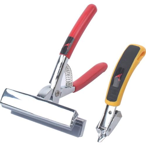 12cm Oil Painting Pliers With Red Grasp Stretch Tighten Canvas Clamp Pliers and U type Nailers Removing Tool