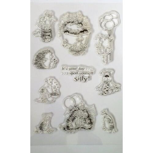 Hedgehog Transparent Clear Stamp/seal for DIY Scrapbooking/ Album Decorative Clear Stamp Sheets