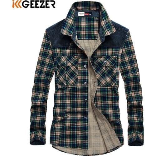 Men Shirt Military Plaid Casual Shirts Army Male Cotton Flannel Luxury Brand High Quality Dress Shirt Long Sleeve Dropshipping