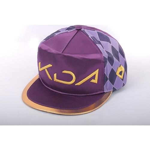 Hat LOL KDA Group Kaisa Ahri Akali Evelynn Girls Cool Purple Peaked Cap Inwrought Casquette