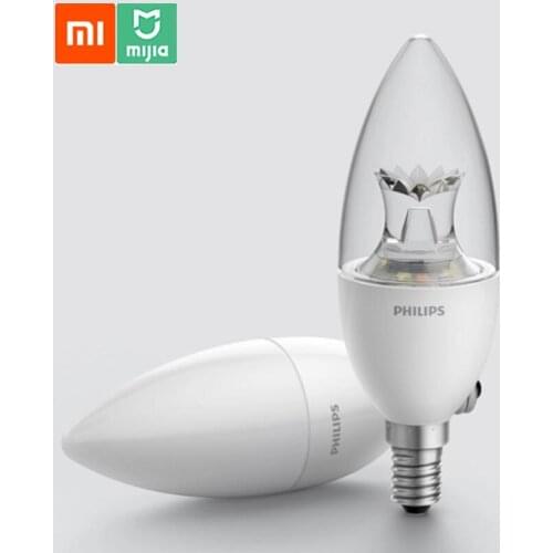 New Youpin smart E14 LED bulb white and warm light for smart home kit wireless wifi control by xiaomi mi Smart home Mijia App