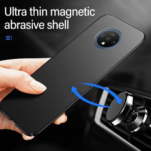 Ultra-thin Magnetic Hard Matte PC Phone Case For Oneplus 8 7T 7 Pro 6T 6 5T 5 Luxury Frosted Protection Cover For 8 7 6T Coque