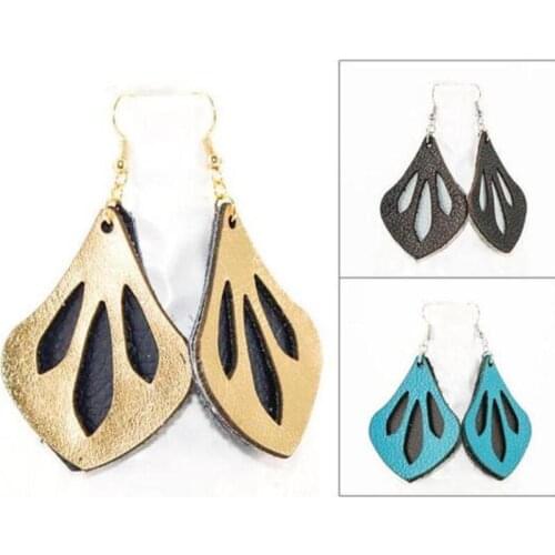 Hollow Out Earring Cutting Dies Wooden Leathercraft Handmade DIY Cutter Decor Punch Tool for Leather Fabric Paper Customized