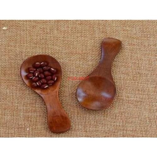 High quality The Wooden Tea Spoon creative Tableware Milk Spoon Wooden Baby Dinnerware Coffee Size 8*3.5cm