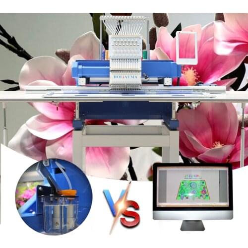 1 head 15 color cheap embroidery machine price high speed computerized embroidery machine tajima type cap/3d embroidery machine