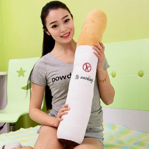 1pcs 50cm Smoking cylindrical sleeping Cigarette pillow Boyfriend birthday gift plush toys