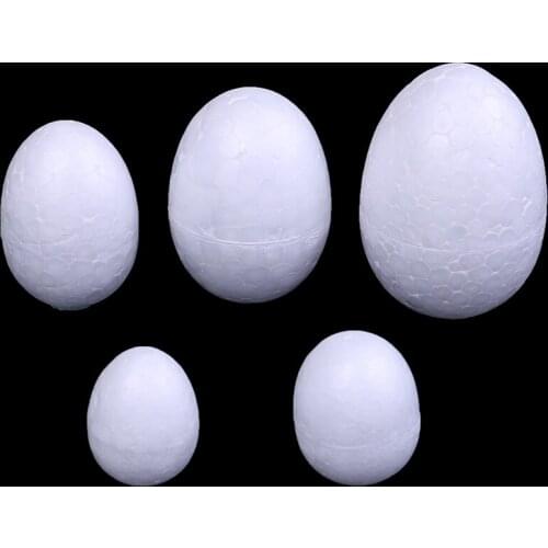10pcs/set 3-7cm Modelling Polystyrene Styrofoam Foam Egg Ball For DIY Christmas Day Weding Or Easter Day Decoration DIY Craft