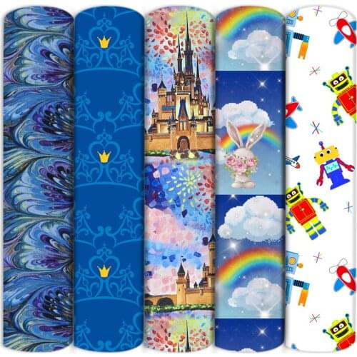 100% Pure Cotton/Polyester Cotton Robot Fabric Patchwork Sewing Quilting Fabric For Quilting Needlework DIY Cloth,1Yc18054