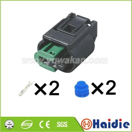 2sets 2pin Auto outdoor temperature sensor plug auto connector Oxygen sensor plug connector 1-967644-1