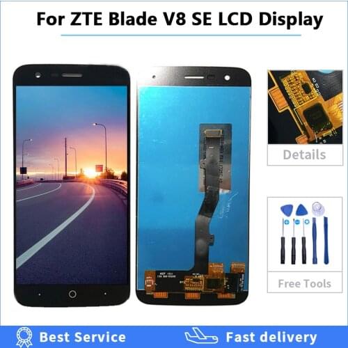 5.0'' Full LCD Display For ZTE Blade V8 SE V8SE Touch Screen OEM Digitizer Assembly Replacement for zte V8 SE LCD 100% Tested