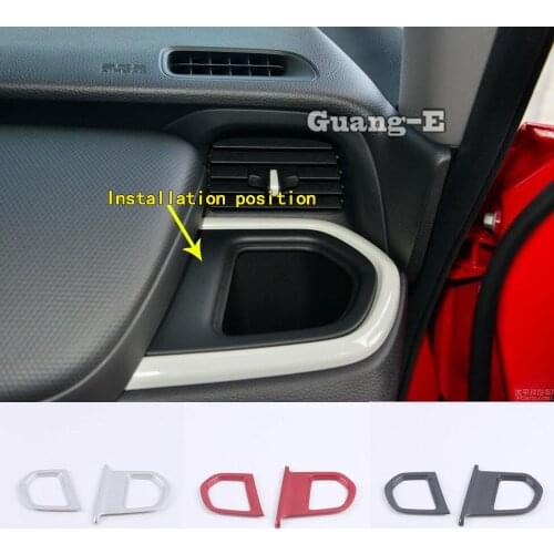 Car Styling Cover Sticker Garnish Trim ABS Front Left+right Air Conditioning Outlet Vent For Honda Fit Jazz 2020 2021