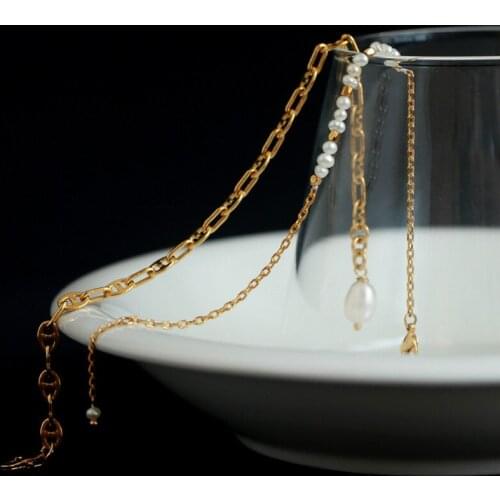 Pig Nose Natural Pearl Bracelet Designer Luxury Brand Chain France Fashion Trend Elegant Temperature Jewelry Wedding Female