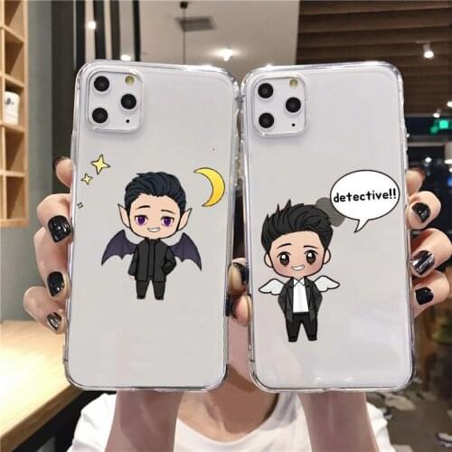 American TV Degenerate angel Lucifer Cartoon TPU soft phone case For iphone5 SE X XR XSMax 6 6S 7 8 Plus 11 PRO 12pro MAX 12mini